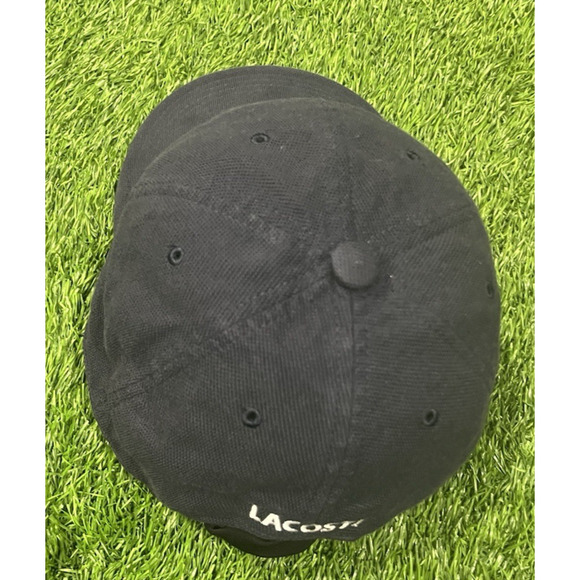 LACOSTE Logo Gator Crocodile Hat Cap Navy Blue Adjustable 00 - Picture 4 of 10